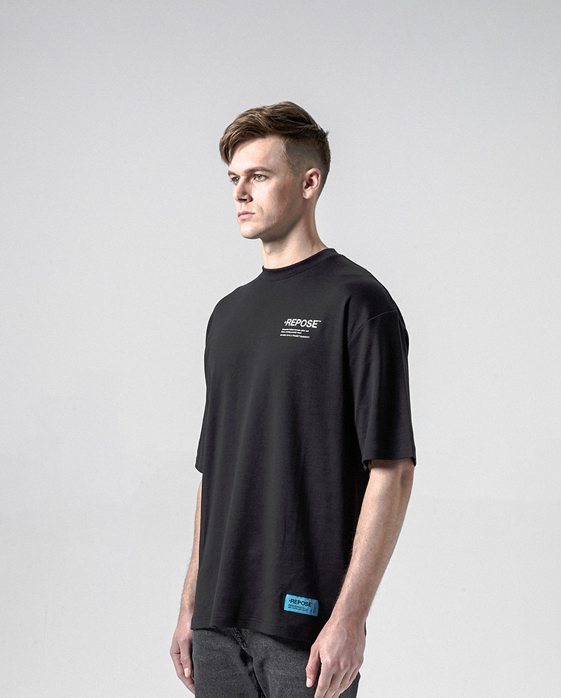 REPOSE Yellow Color Logo Tee