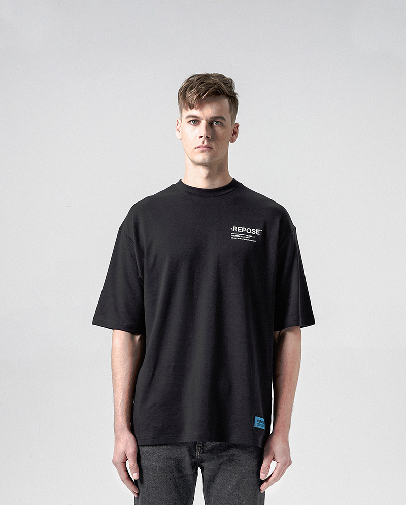 REPOSE Yellow Color Logo Tee