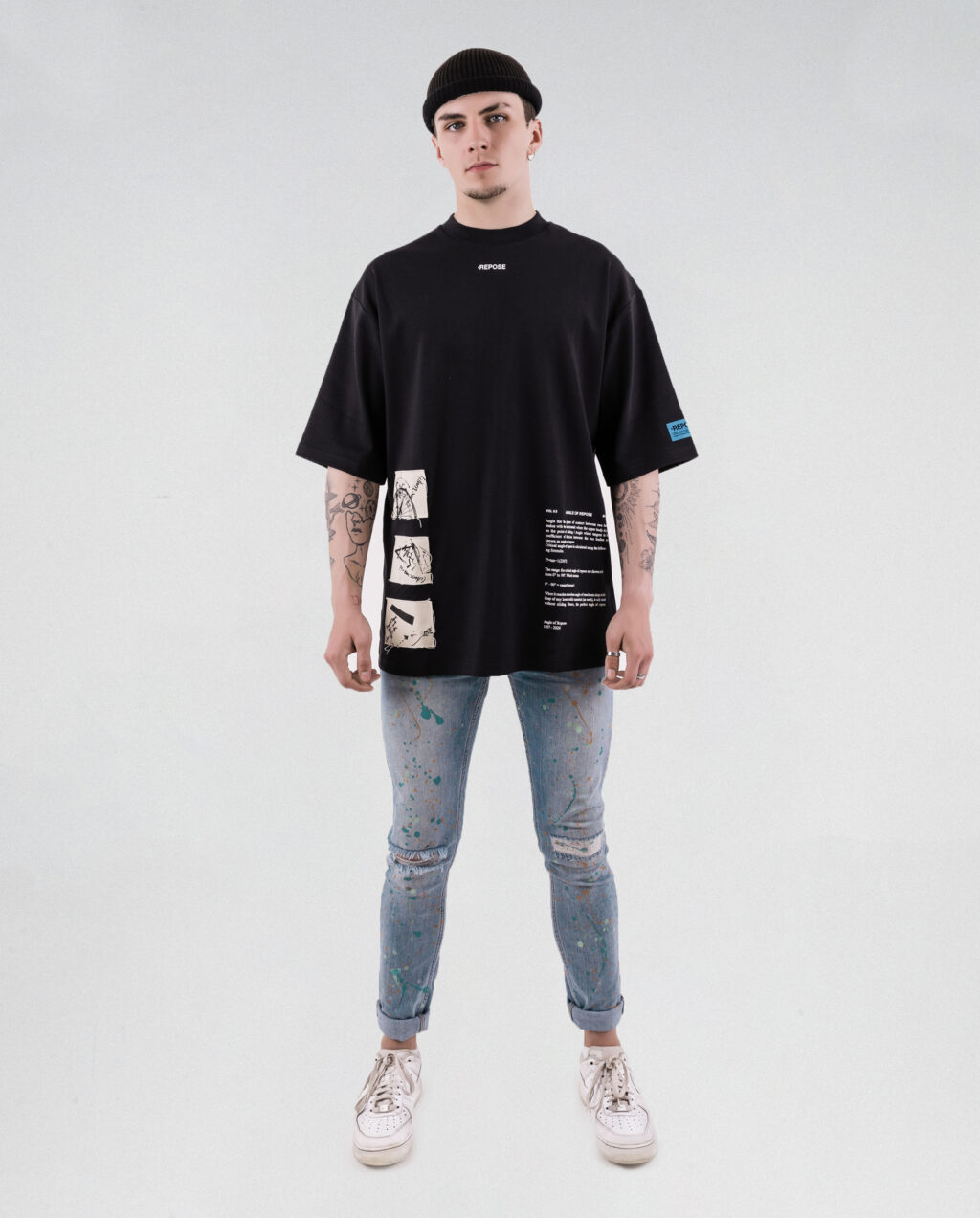 REPOSE Angle Patchwork Tee – Official