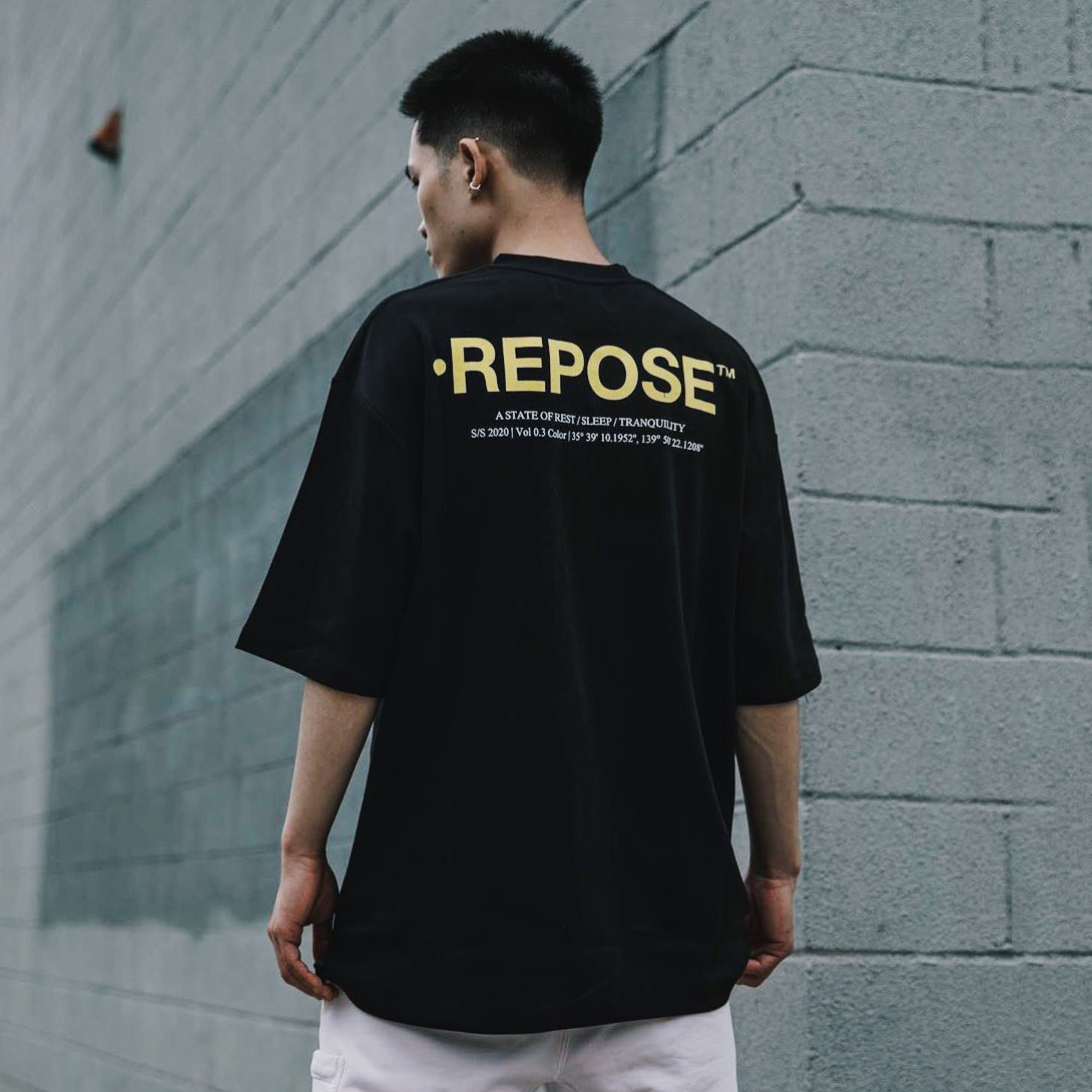 Repose Vol 03 Black Yellow Logo T Shirt