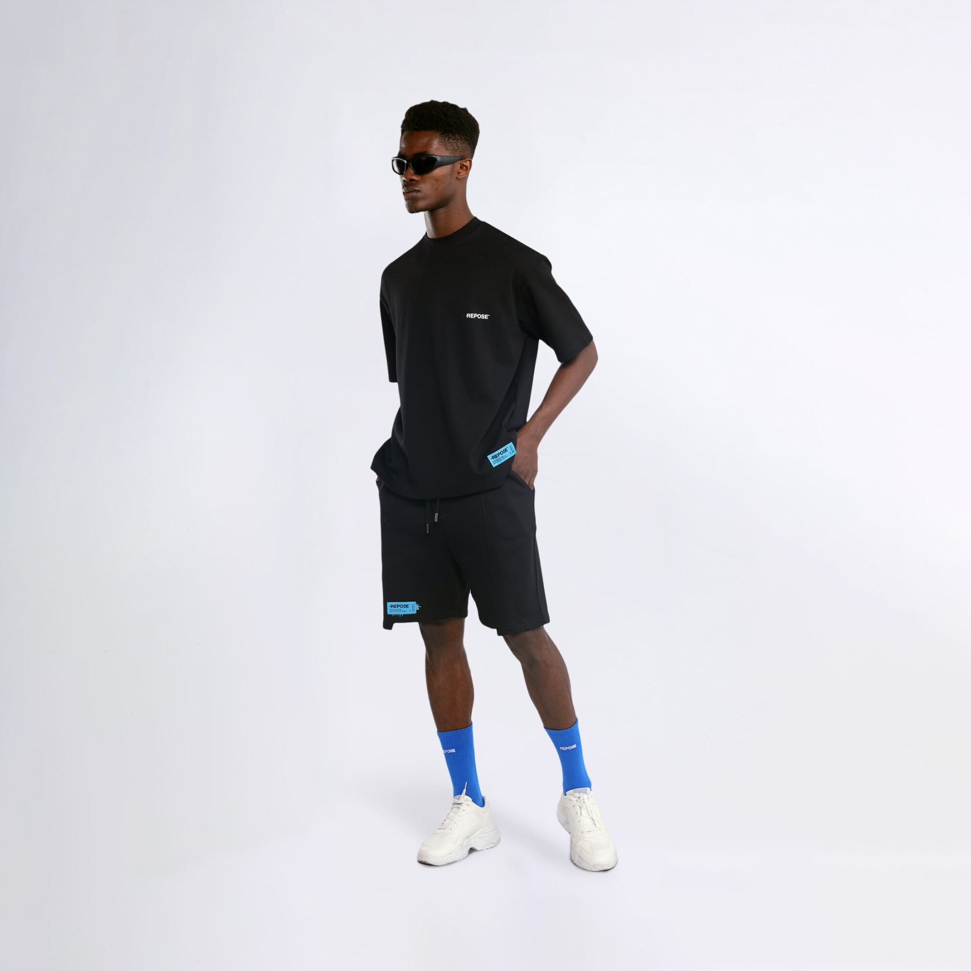 REPOSE Gradient Blue Logo Tee