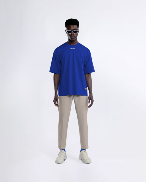 REPOSE Middle Logo Blue Tee