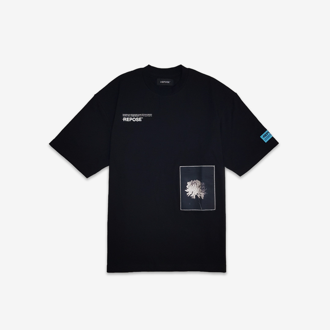 REPOSE Time Leap Flower Tee - Color Patch Shirt