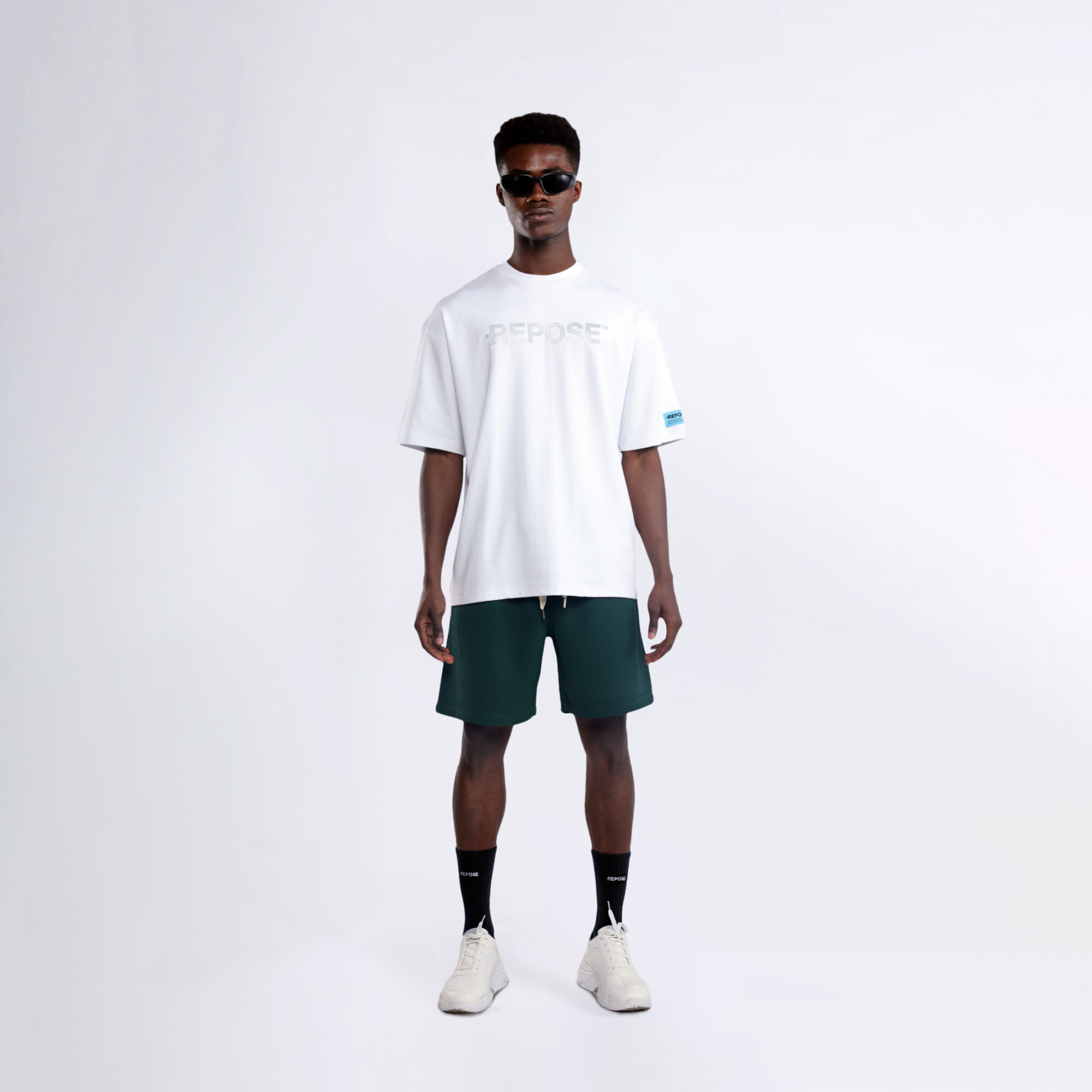 REPOSE Front Reflective Logo Tee