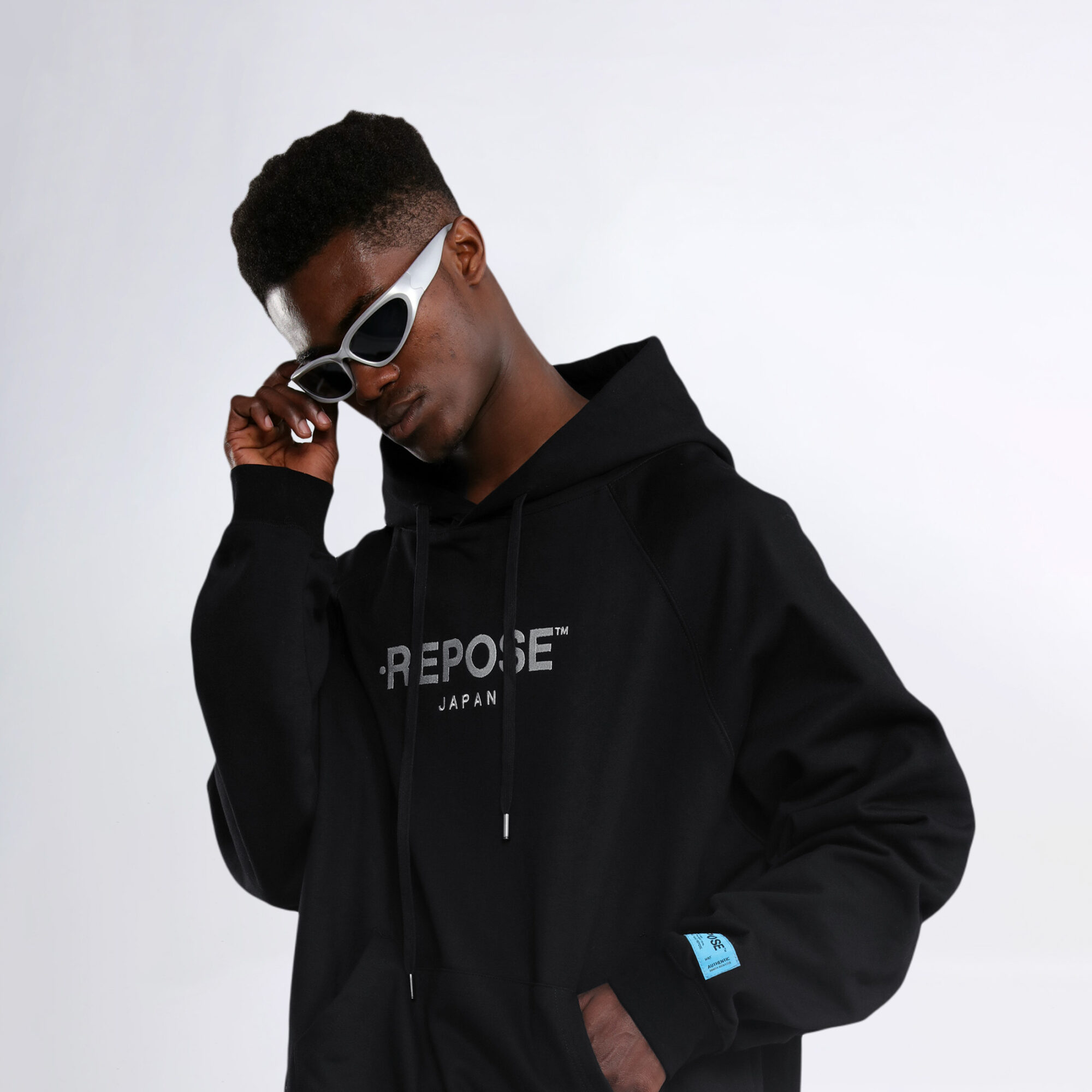 REPOSE JAPAN Logo Emb Hoodie