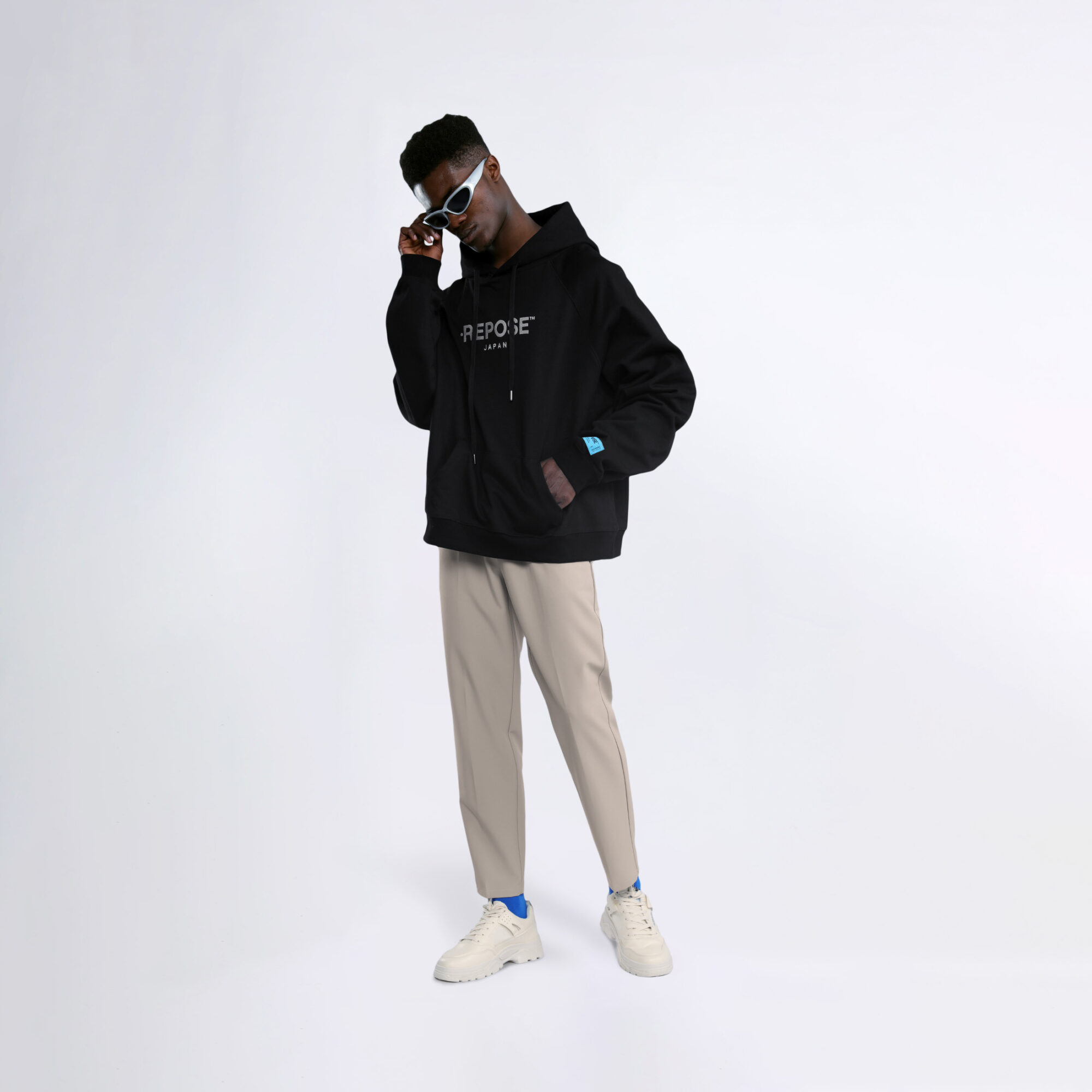 REPOSE JAPAN Logo Emb Hoodie