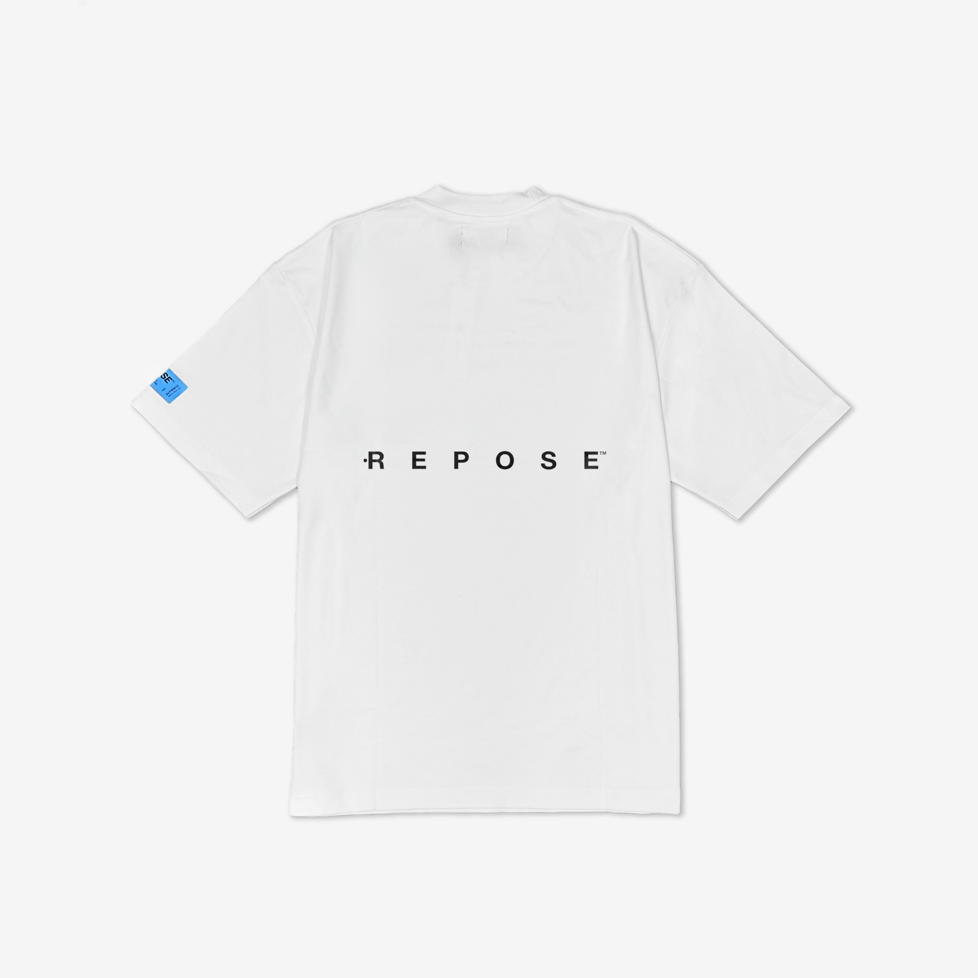 REPOSE Distant Logo White Tee