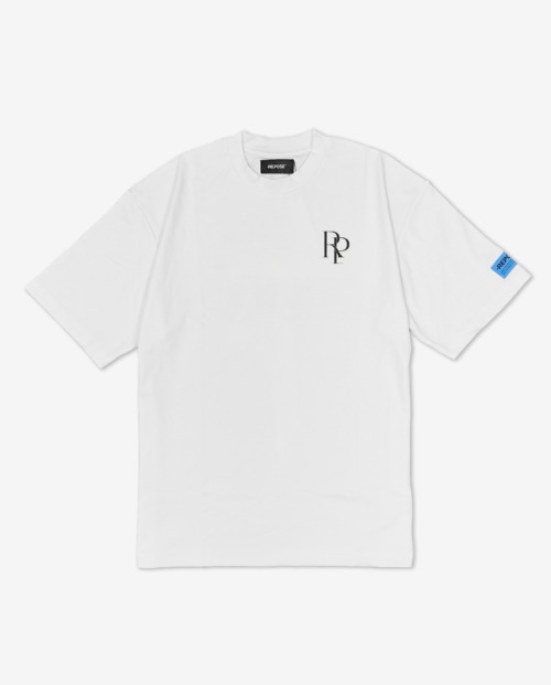 REPOSE Distant Logo White Tee