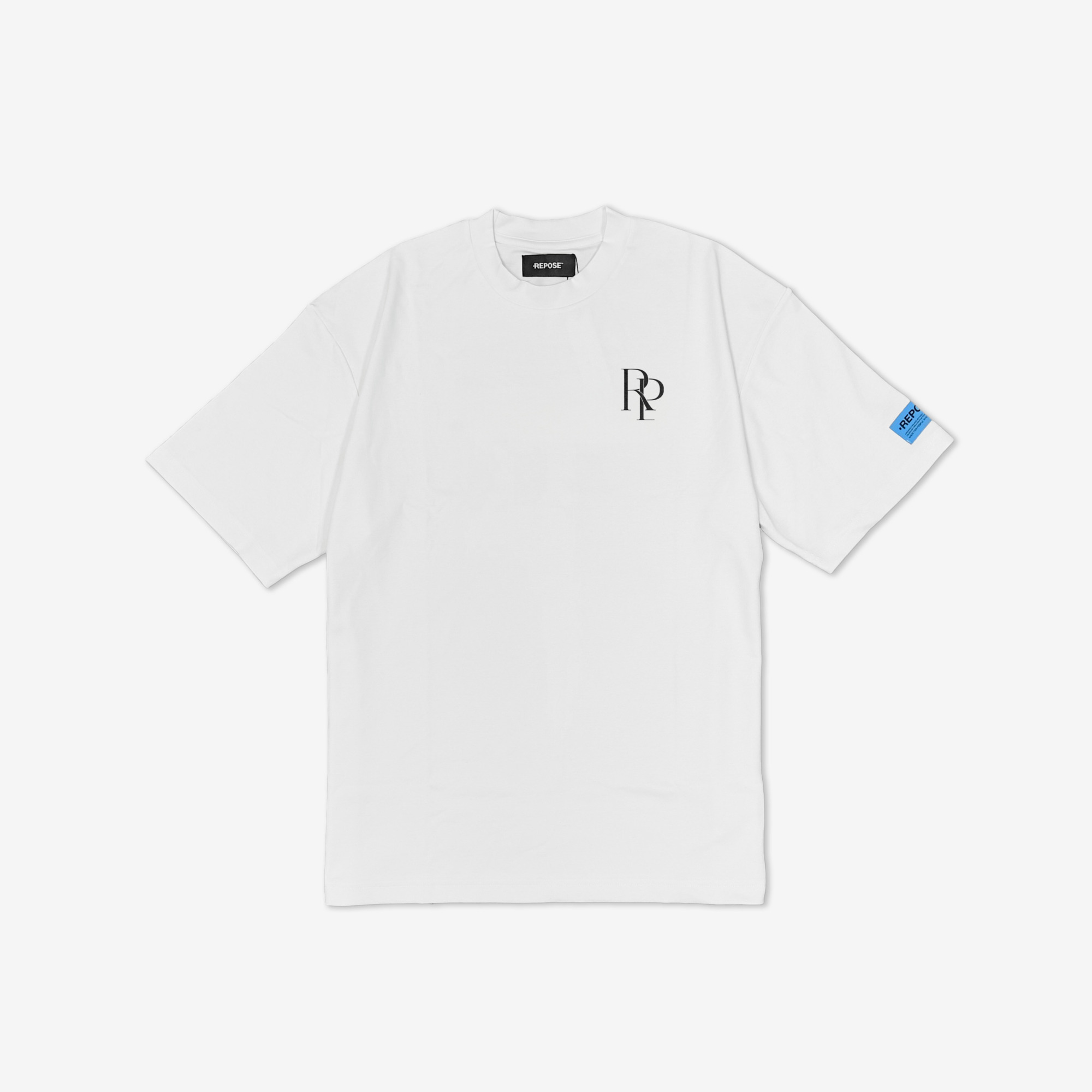 REPOSE Distant Logo White Tee