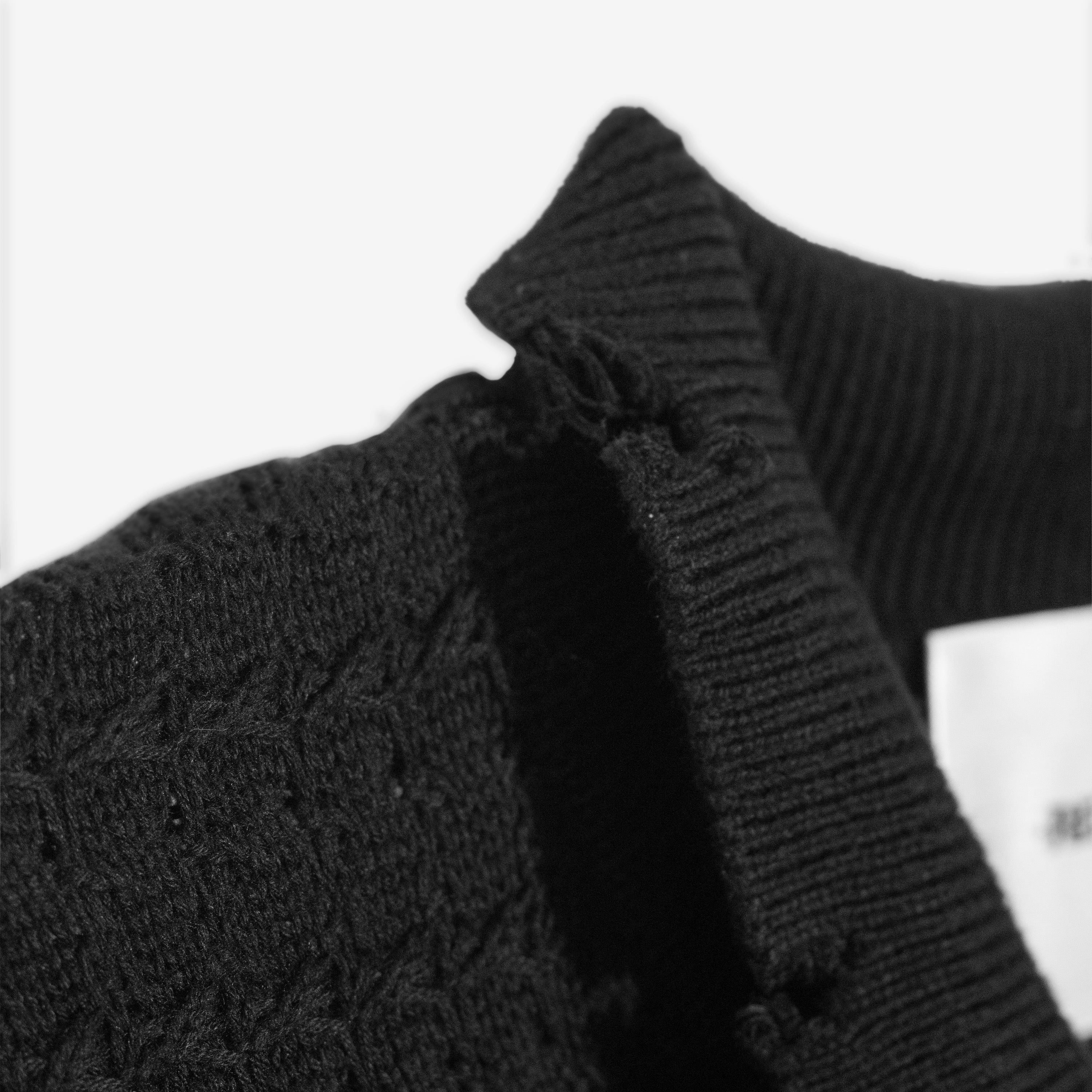 REPOSE Textured Knit Distressed Polo Shirt