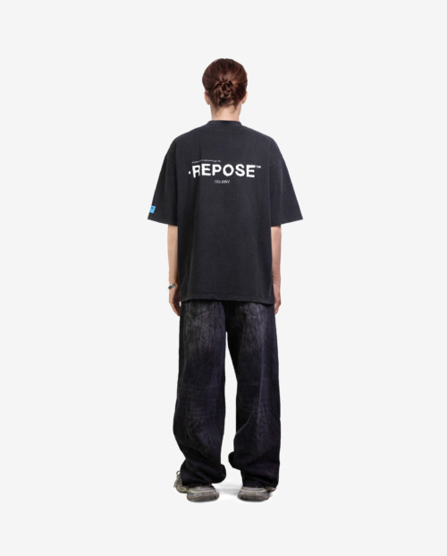 REPOSE Distressed Logo Tee