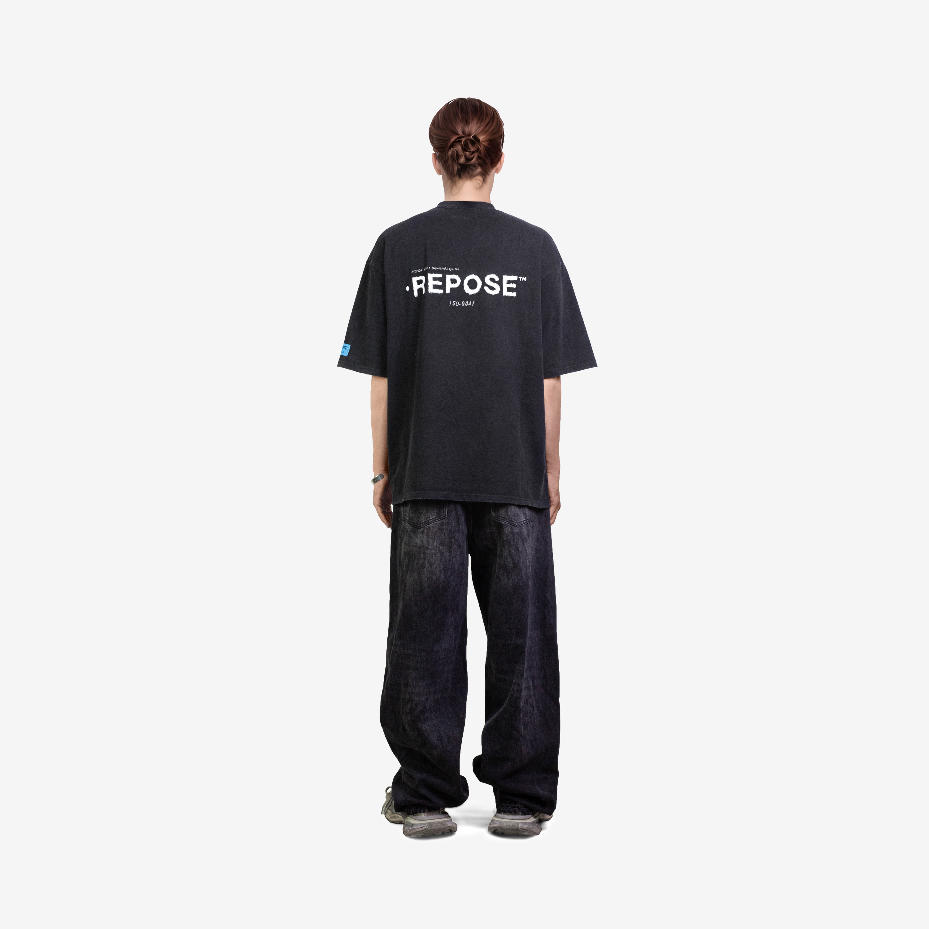 REPOSE Distressed Logo Tee