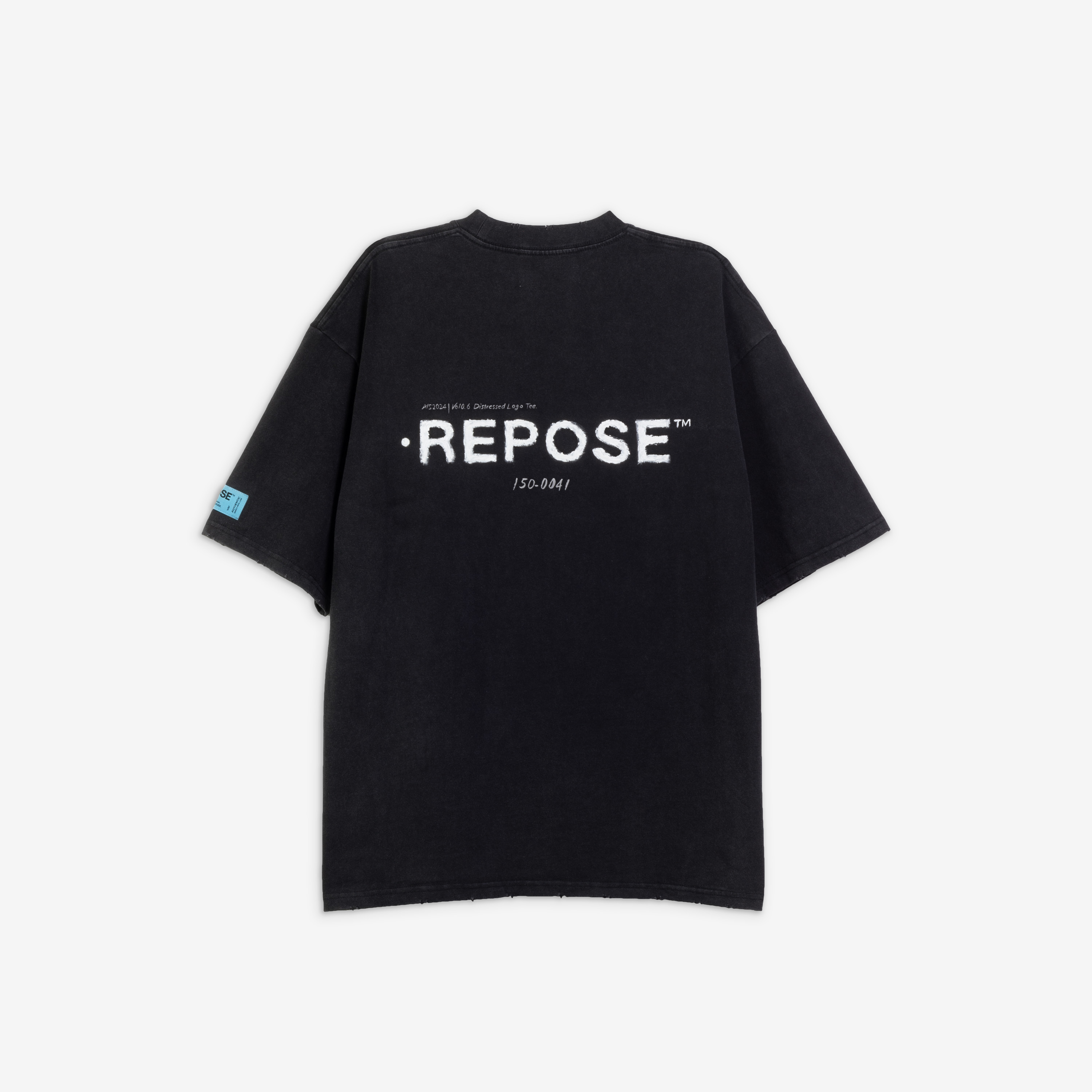 REPOSE Distressed Logo Tee