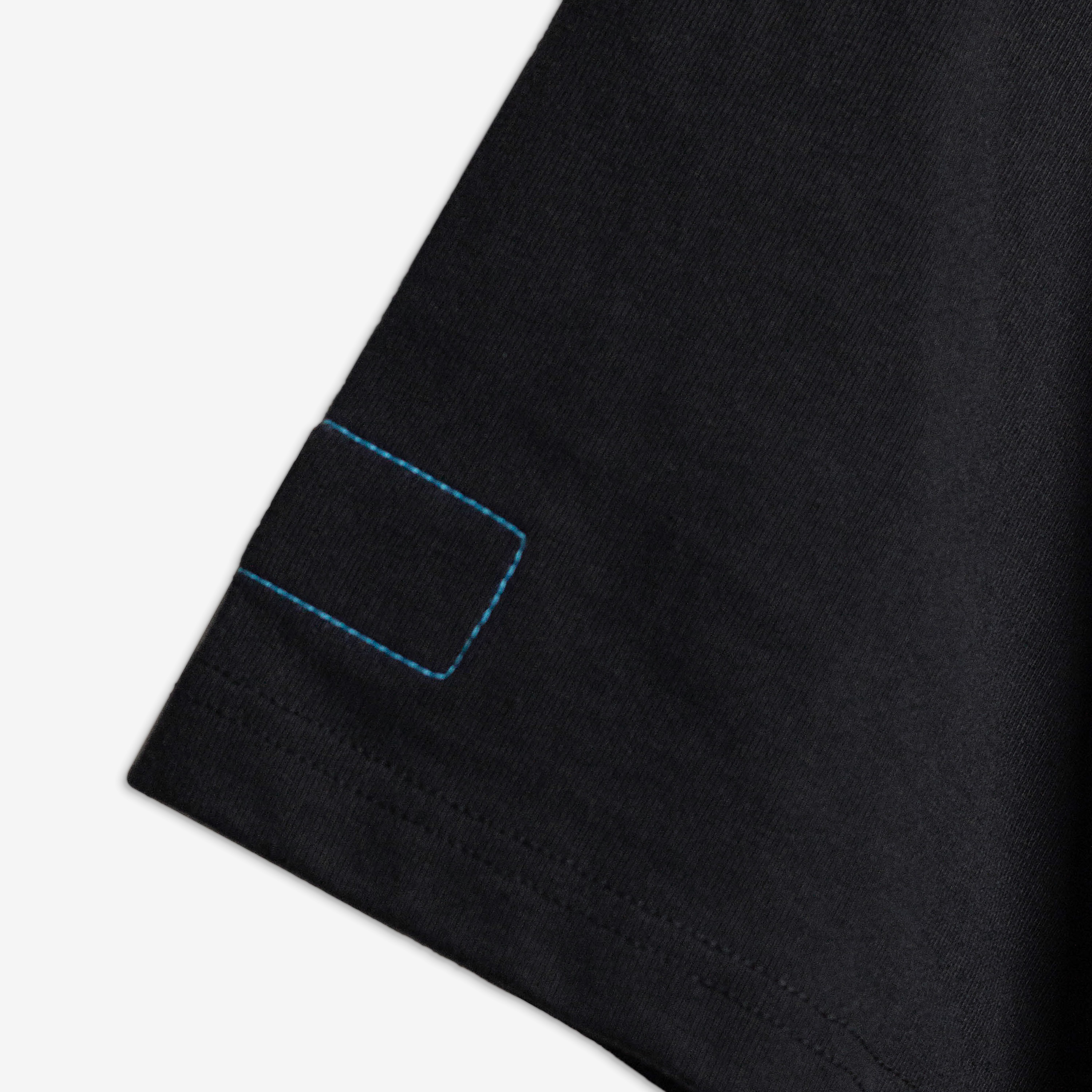 REPOSE Emb Floral Logo Tee