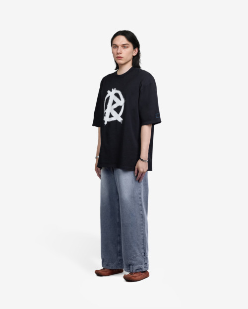 REPOSE Brushed R Distressed Tee
