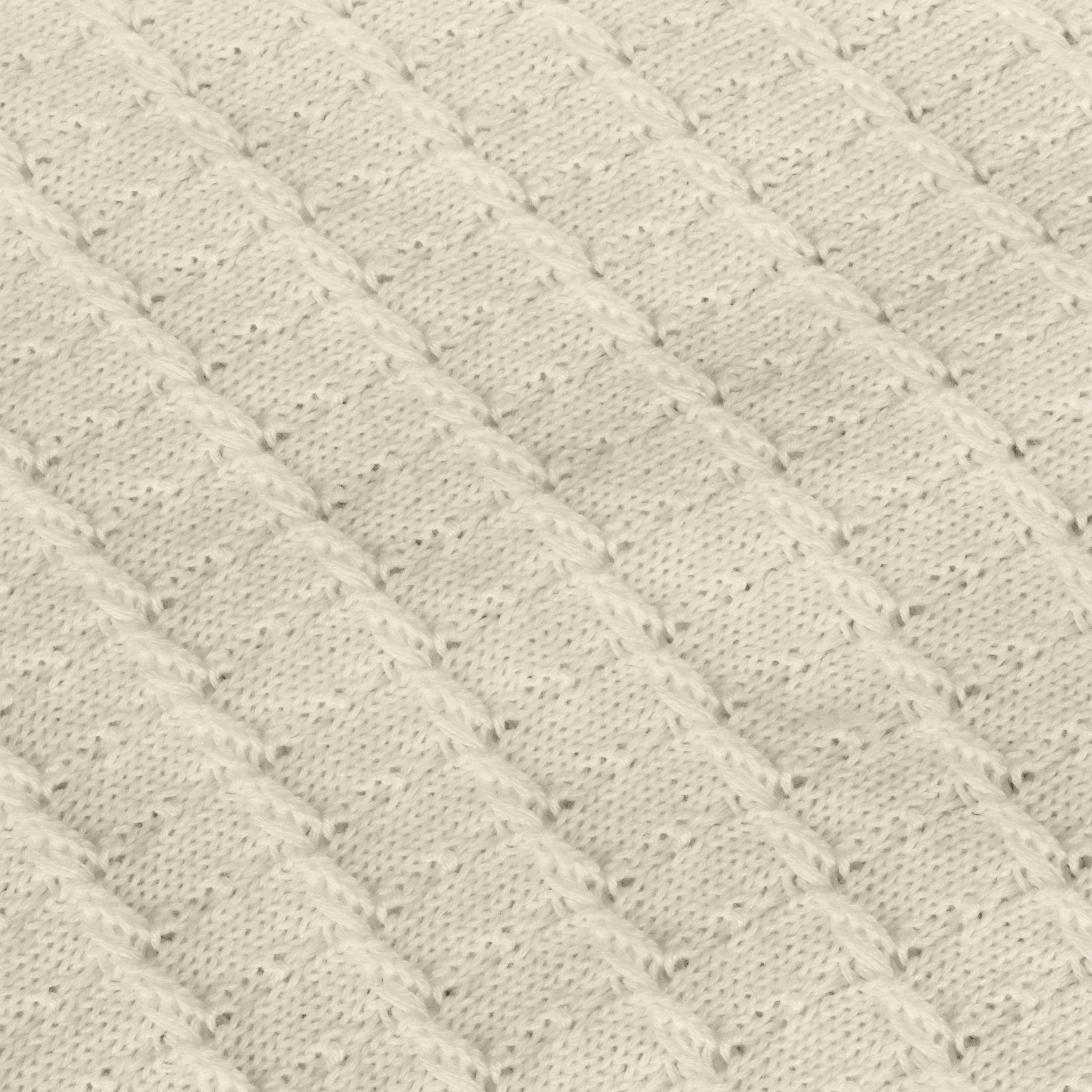REPOSE Textured Knit Cream Polo Shirt