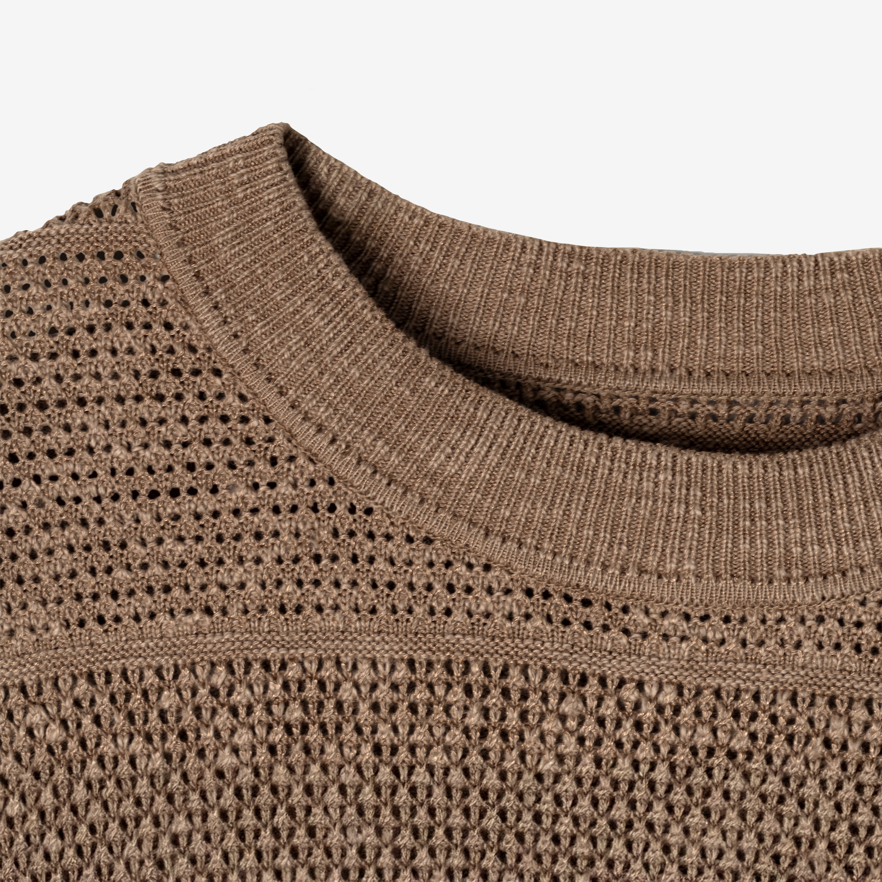 REPOSE Knitted Brown Tee