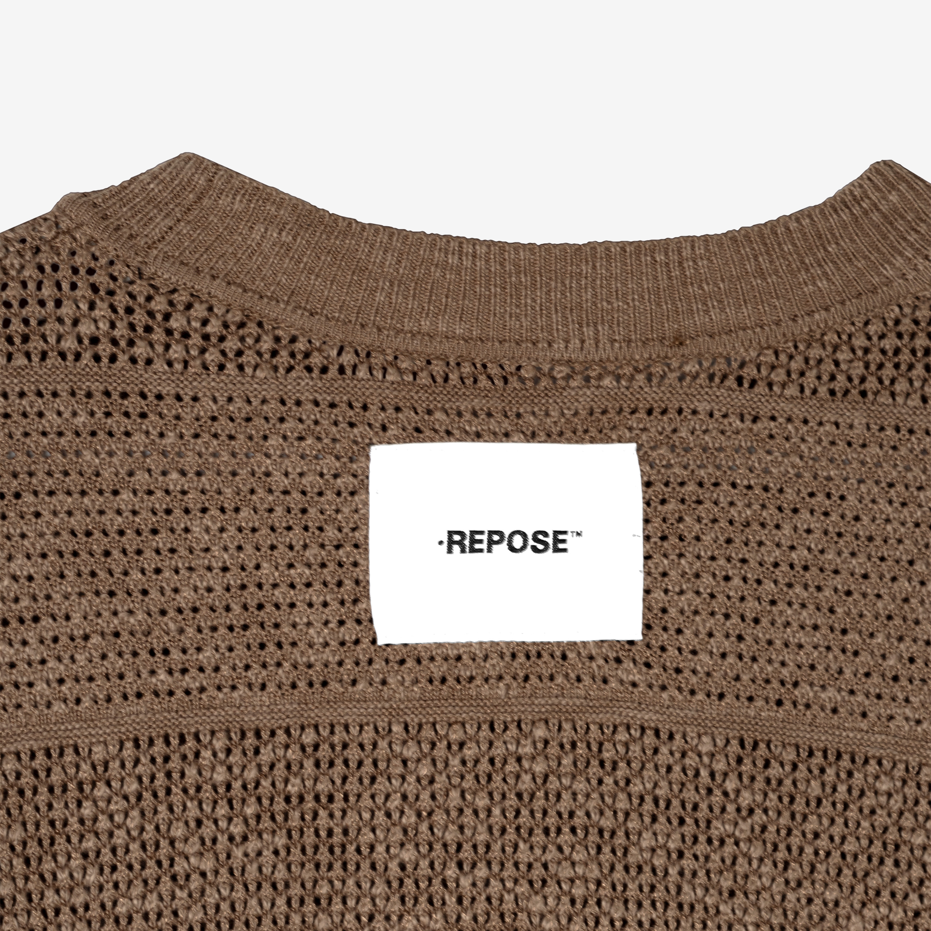 REPOSE Knitted Brown Tee