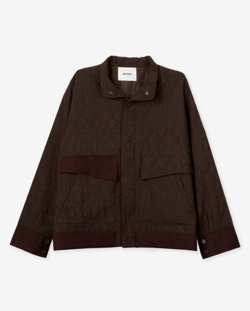 REPOSE Terry Lightweight Patterned Jacket